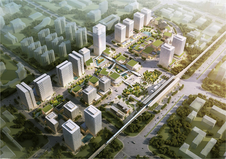 【DAO作品】城际铁路葛店南站商贸区城市设计_新浪地产网